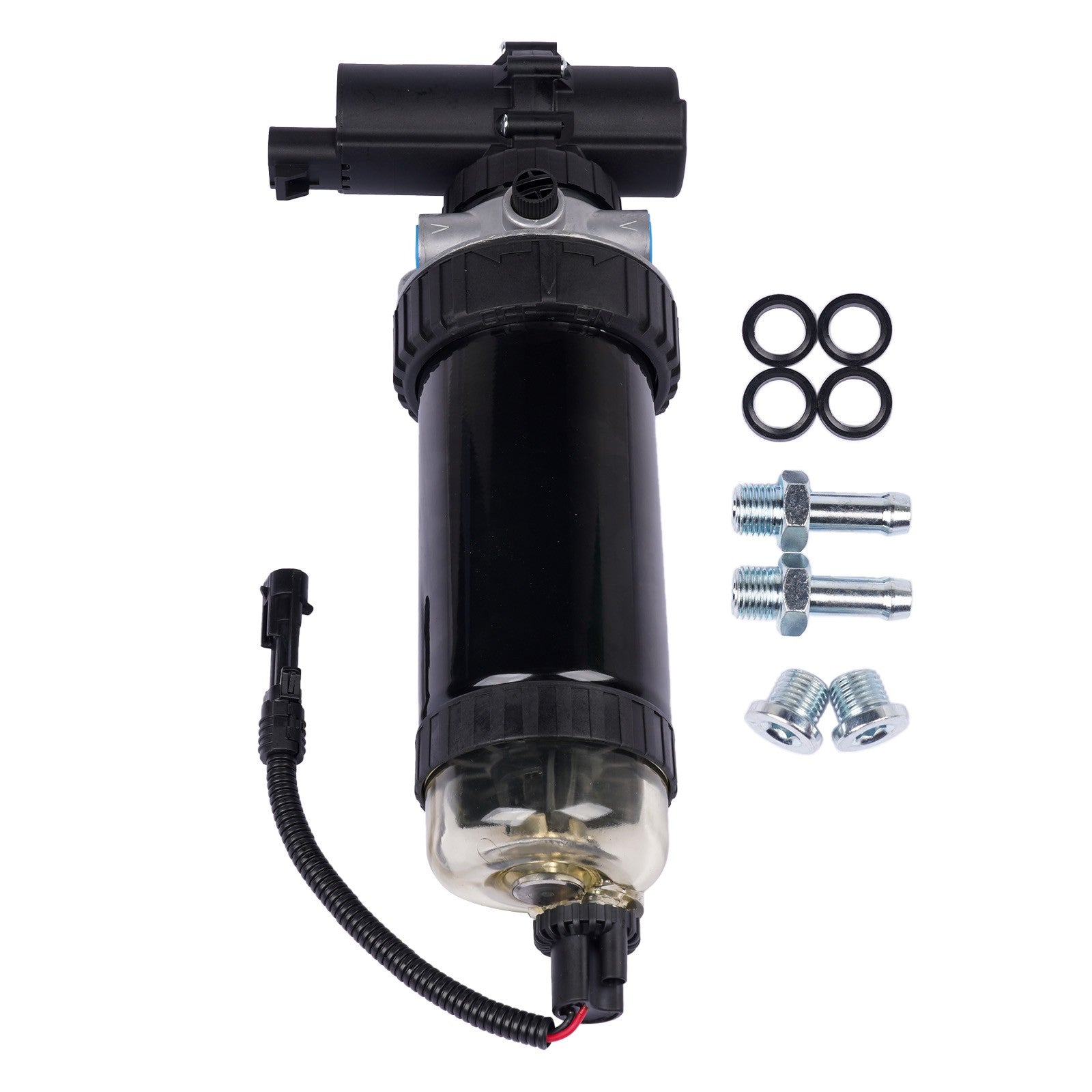 12V Fuel Filter Pump Assy John Deere 210LJ by John Deere
