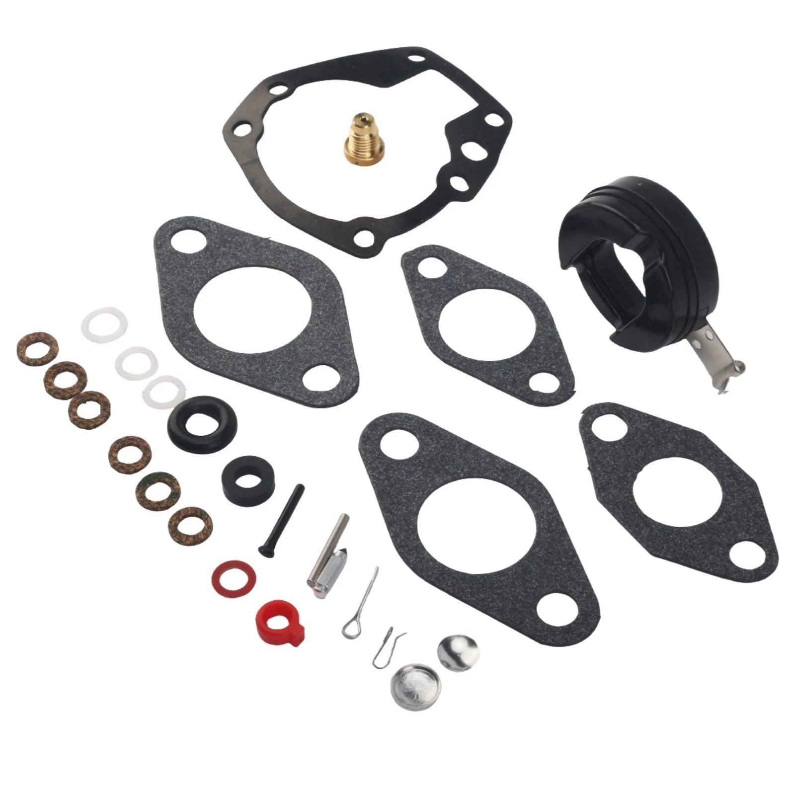Carburetor Rebuild Kit & Float For Johnson Evinrude 18hp 20hp 1957