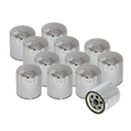 S&s Cycle Shovelhead Models Oil Filters - Chrome - 12 Pack