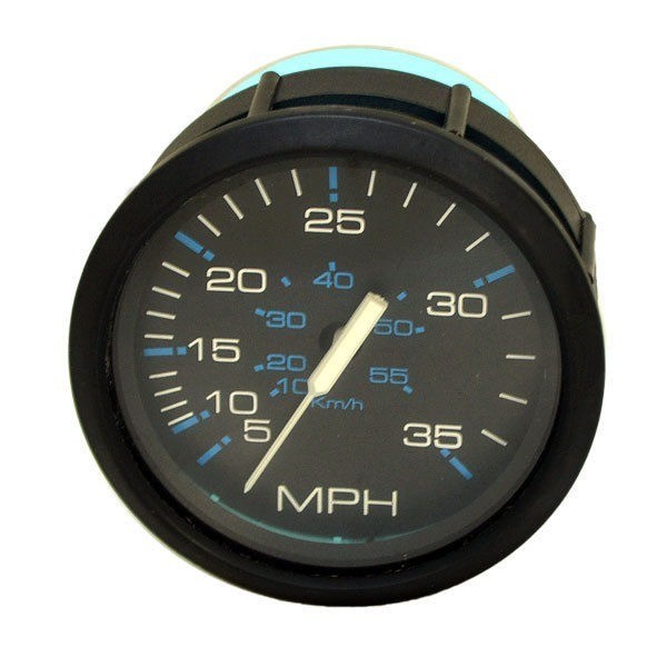 Faria Boat Speedometer Gauge Chesapeake Black 3 1/4 Inch by Faria