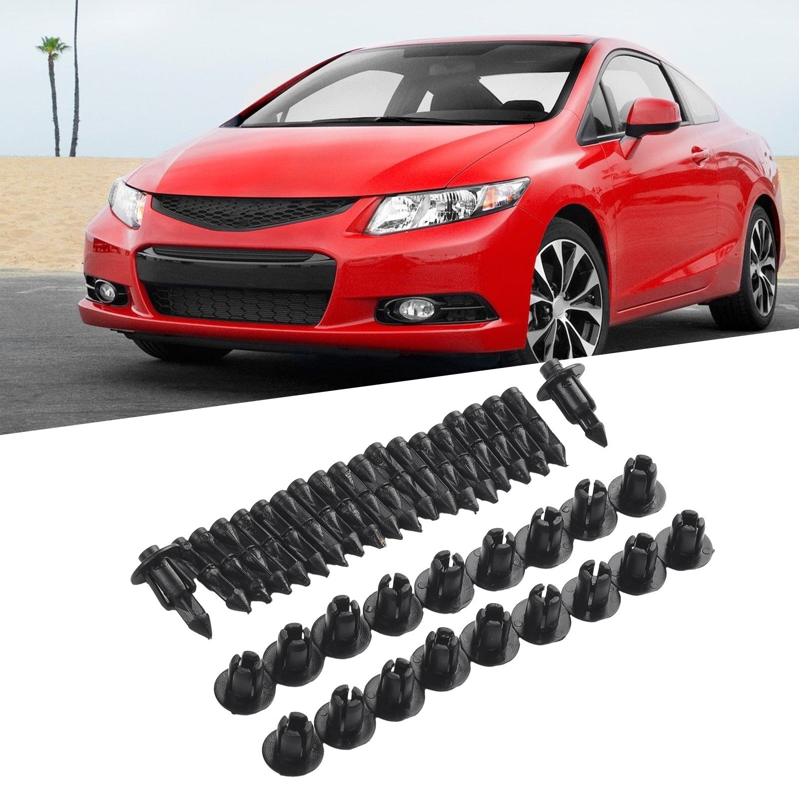 Panel Fastener Clips Trim Parts Plastic Set