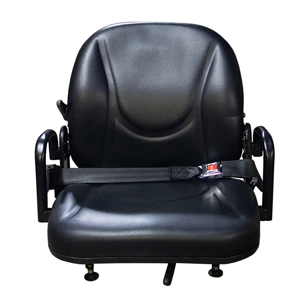 400101 One (1) New Deluxe Black Tractor Forklift Seat
