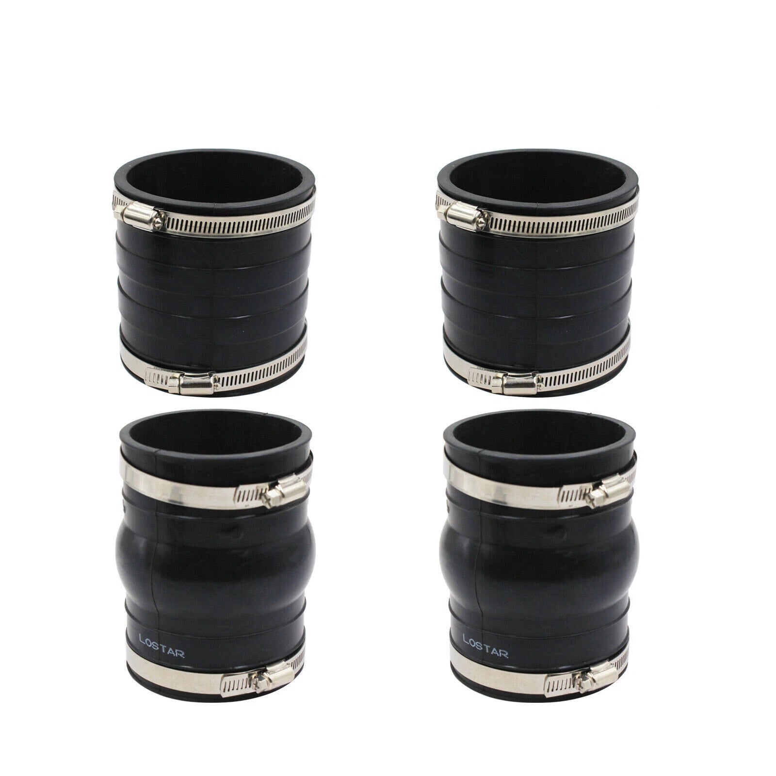 Exhaust Hose Bellows for OMC Volvo Penta 4.3/5.0/5.7 Upper/Lower Rubber Coupler