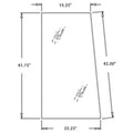 Left Side Rear Glass At171898 Fits John Deere 300d 310d 315d 410d
