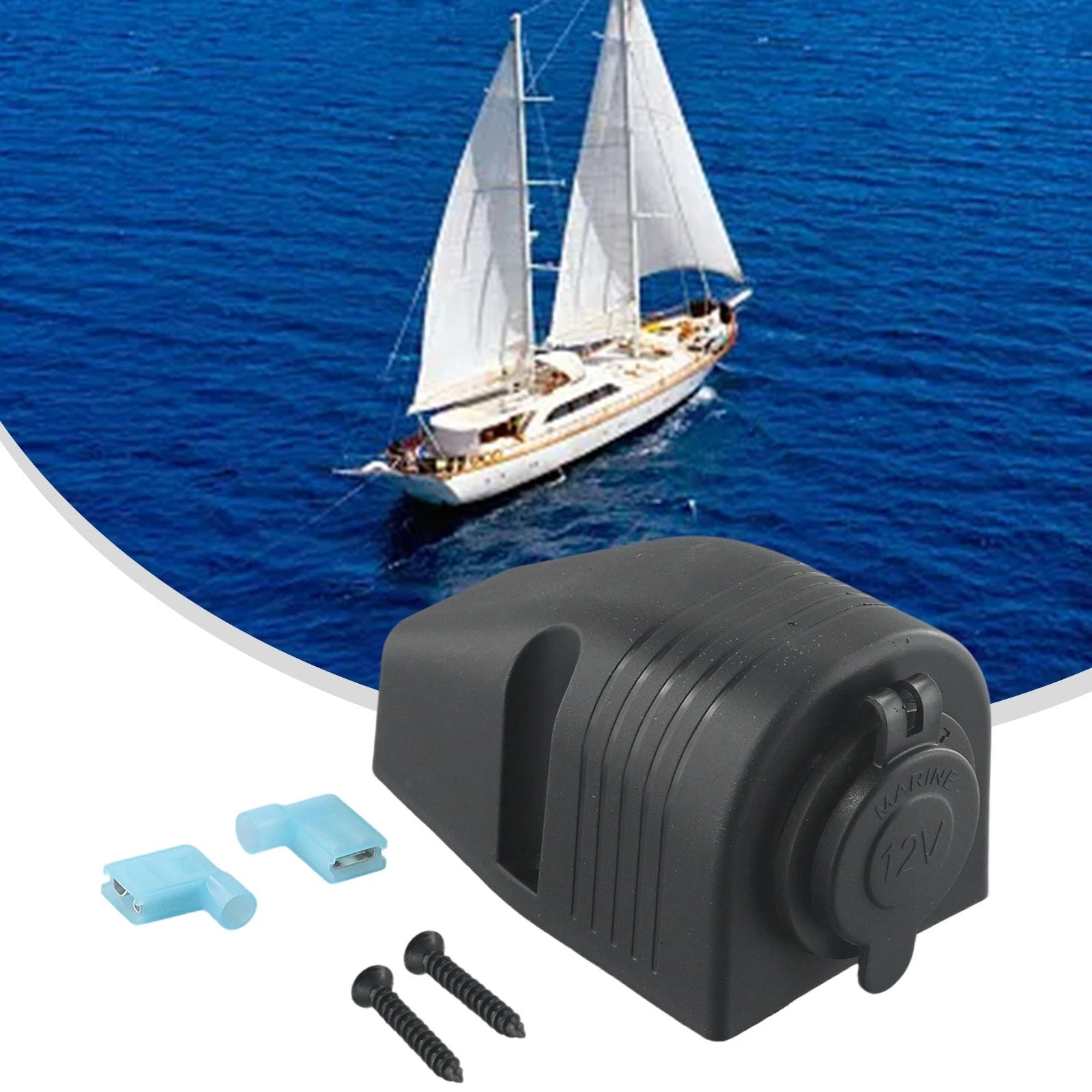 Multifunctiona<wbr/>l Car Boat Power Socket Mount With Waterproof