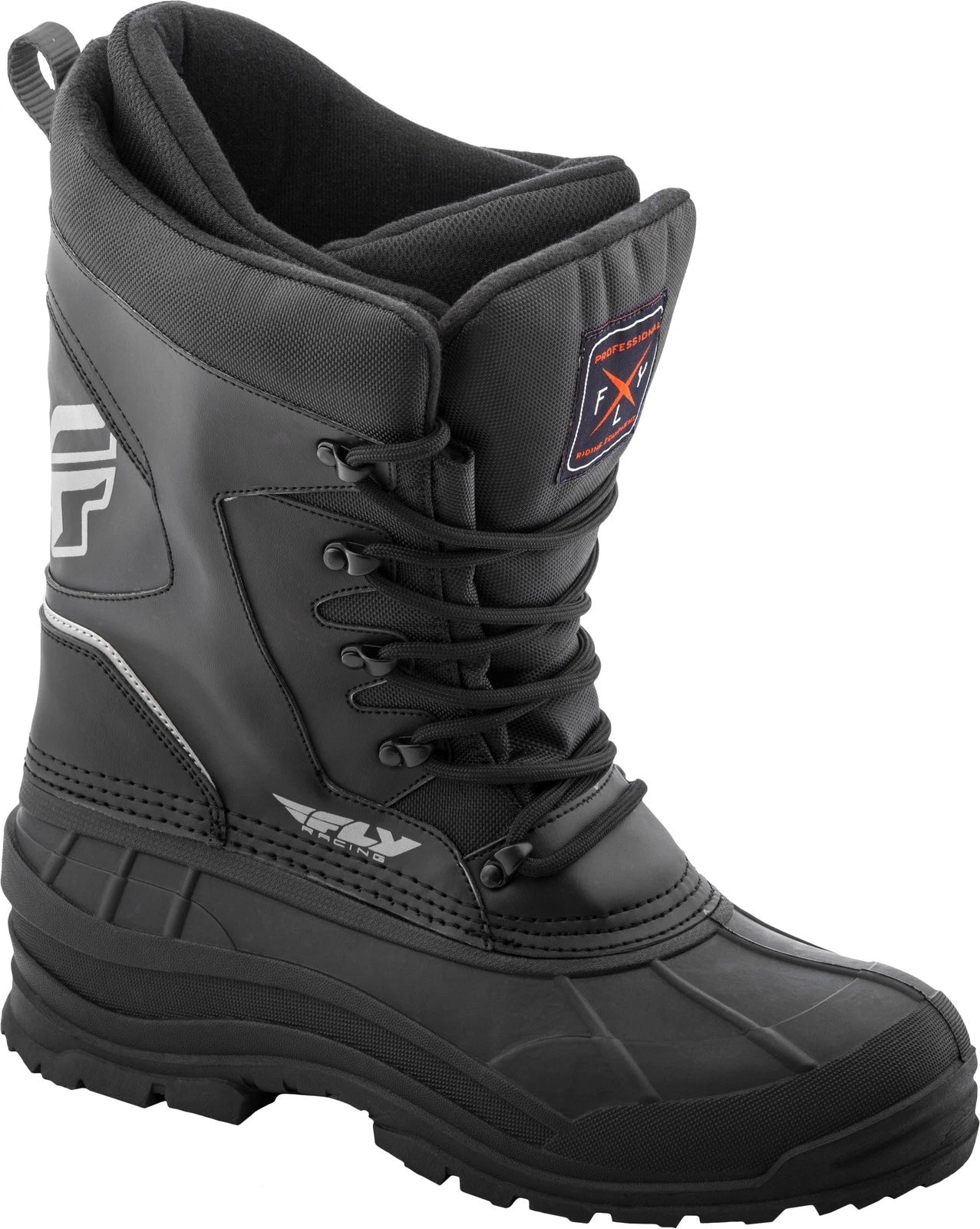 Fly Racing Aurora Snow Boots Size 10 Black Insulated Waterproof