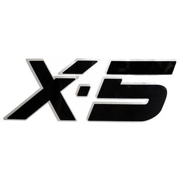Nitro Boat Model Number Decal 151161 | X-5 Black Silver by Nitro
