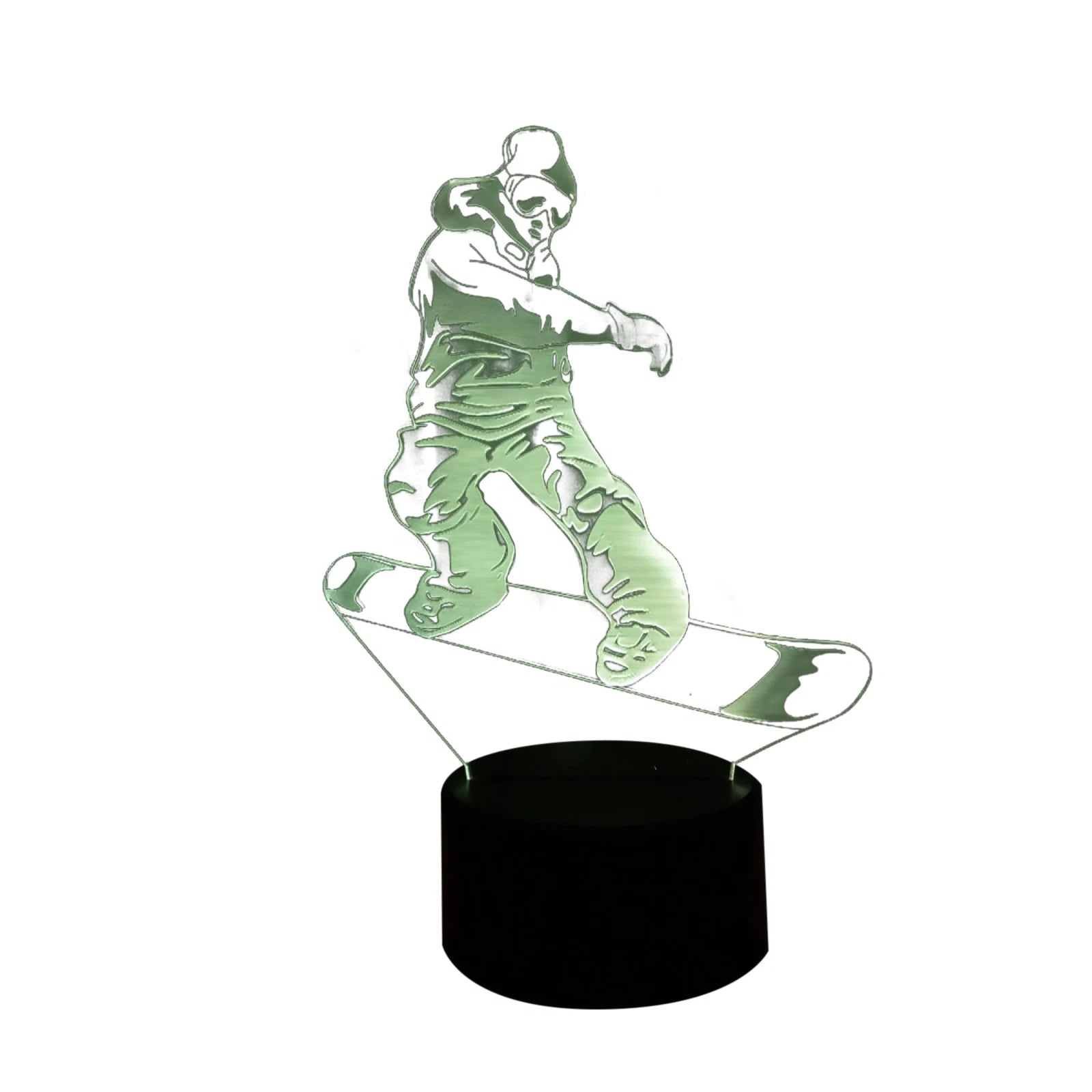 Color Changing Night Ligh 3d Snowboarding Led Desk Lamp Touch Room