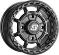 Sedona Rift Wheel 15x7 4/137 5+2 Offset Black Satin For Atv/utv