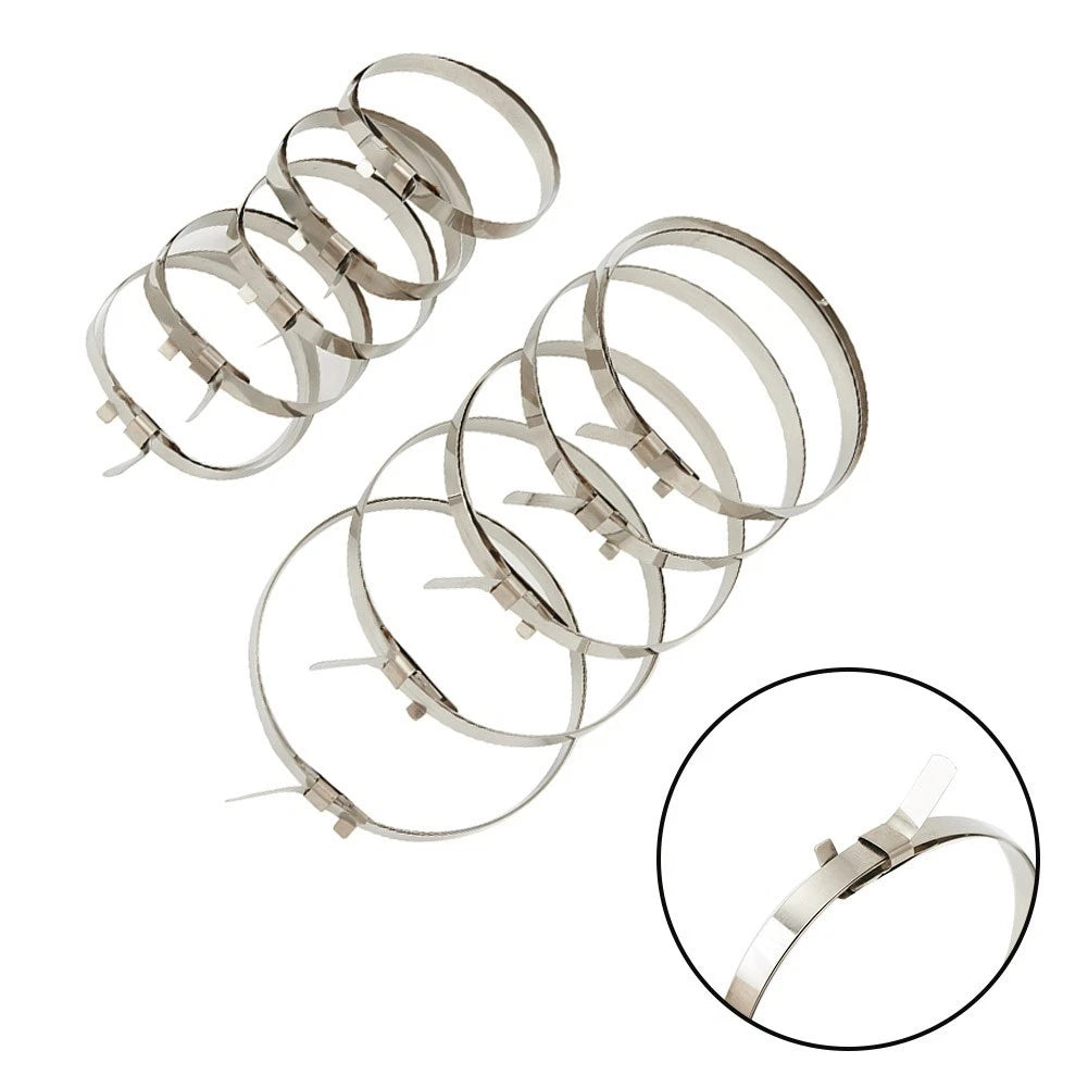 Stainless Steel Boot Clips Kit 10 Pcs For Axle Joint And Vehicle