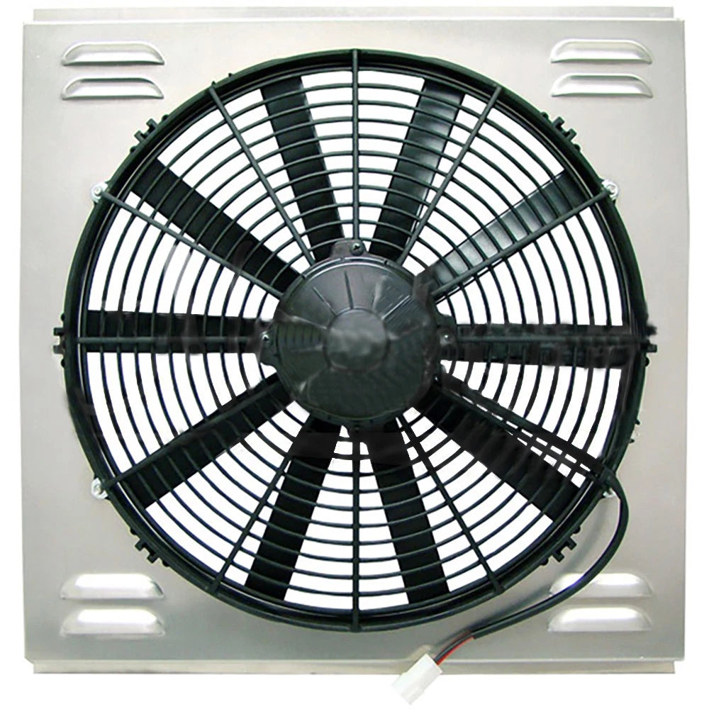Z41035 Electric Fan & Shroud For 19 X 24 Race Pro Radiators Single
