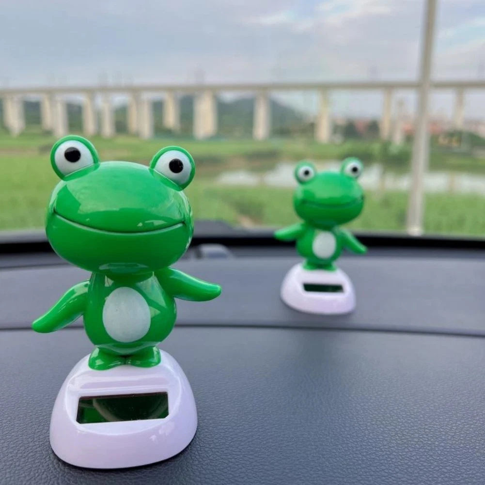 Solar Powered Dancing Frog Car Ornament For | Hook & Hull Co