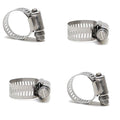 Ideal Boat Hose Clamps Exhaust Fuel 1/2 - 1 1/16 Inch Set of 4 by Ideal