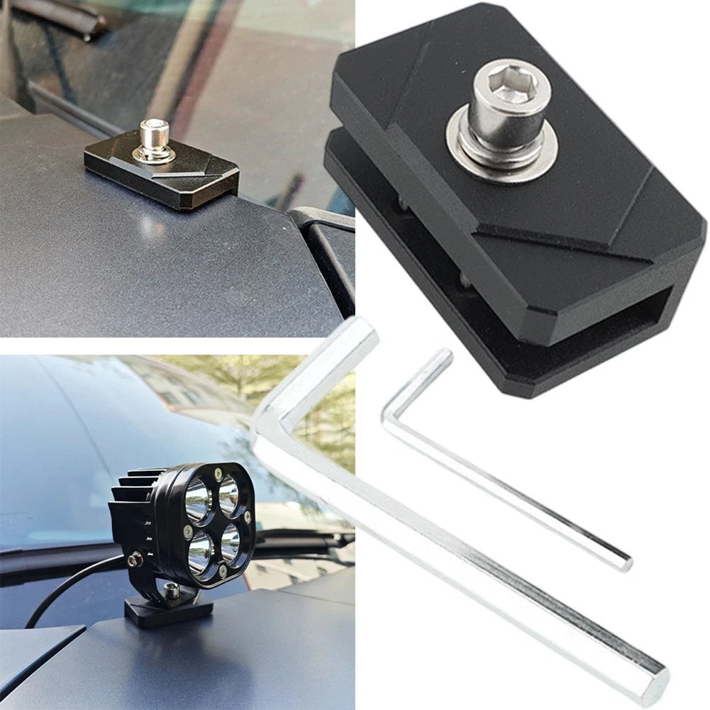 Led Light Bar Hood Mounting Bracket With Rubber Pad For Truck And Suv
