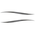 Boat Wave Decals Metallic Gray Set of 2 by Tracker