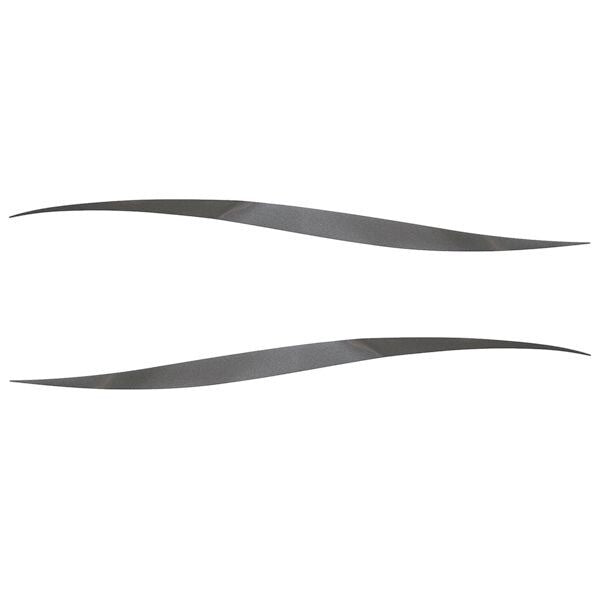 Boat Wave Decals Metallic Gray Set of 2 by Tracker