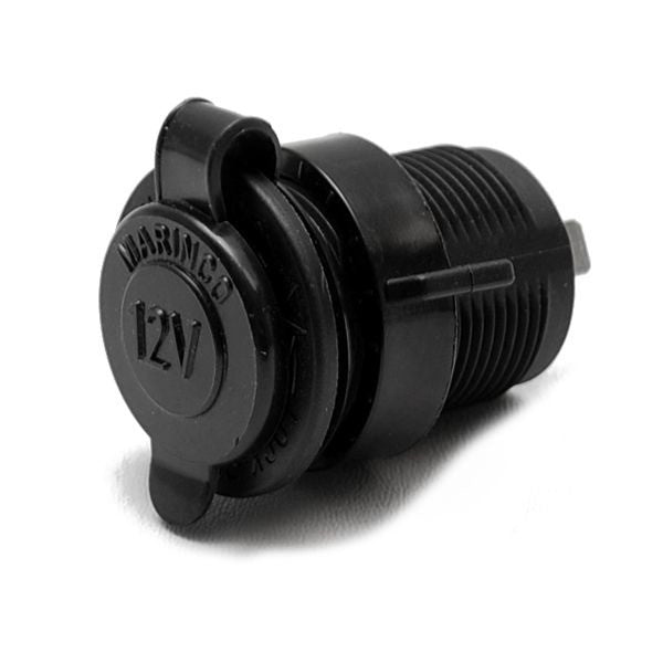 Marinco Boat 12V Power Outlet Black Socket by Marinco