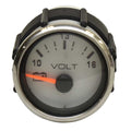 Faria Volt Gauge 2 Inch Silver Gray by Faria