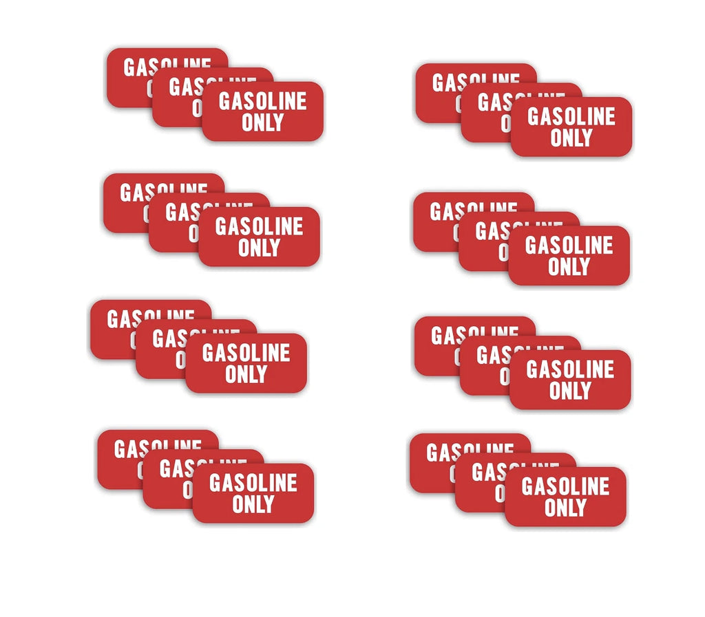 Gasoline Only Fuel Caution Warning Decal for Boat, PWC, Jet Ski, 24x