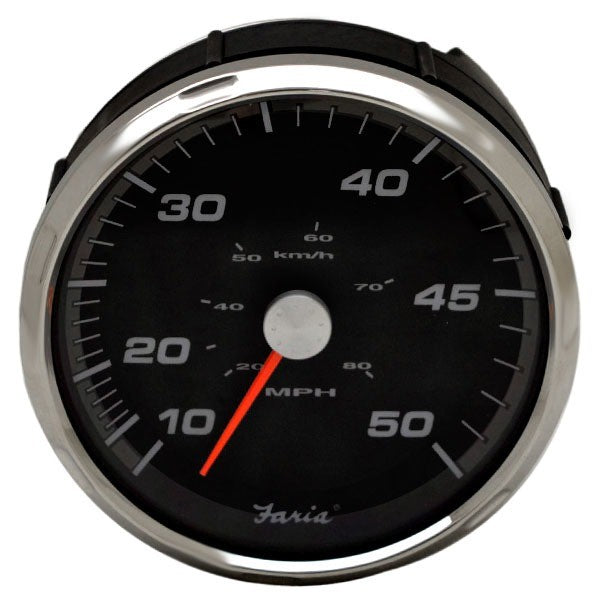 Faria Boat Speedometer Gauge SE9843A Kronos Silver 3 3/8 Inch by Faria