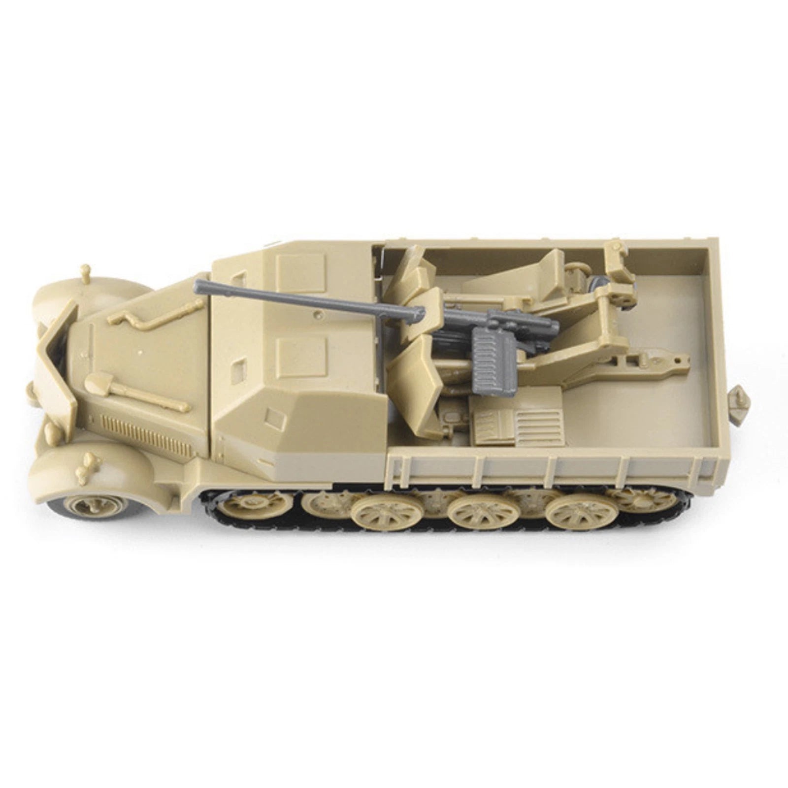 Diy 1/72 4d Flak37 Half-track Armored Vehicle Model Unassembled