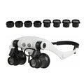Led Head Magnifying With 10x 15x 20x 25x Lens Glass Jewelry Watch