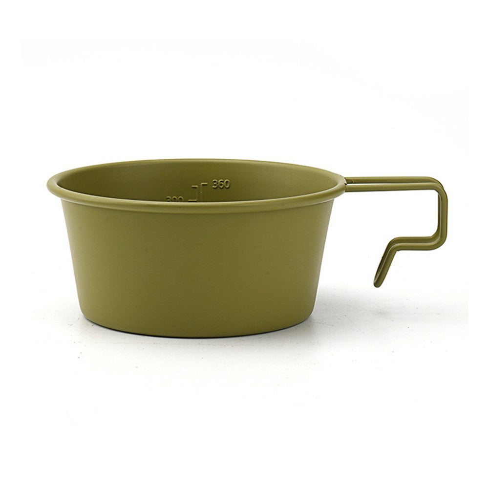 Camping Bowl with Handle and Measurement Scales