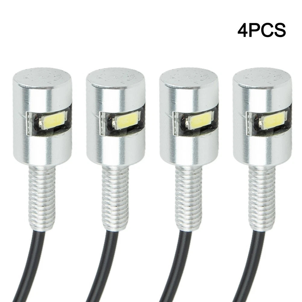 Plate Bolt Light Led License 0.24W 17x12x12mm 5630 Aluminum Motorcycle