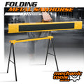 Foldable Saw Horse - Metal Portable Stand