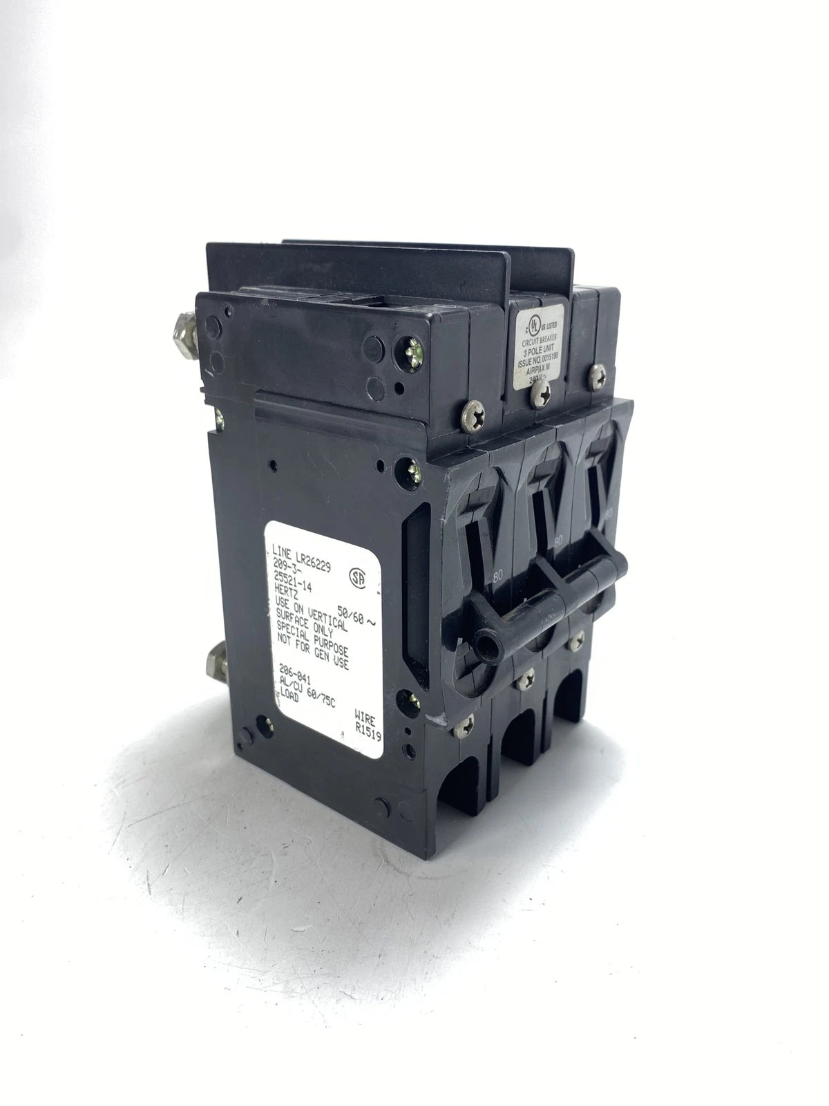 Airpax Lr26229-209-3-<wbr/>25521-14, 3 Pole Circuit | Hook & Hull Co