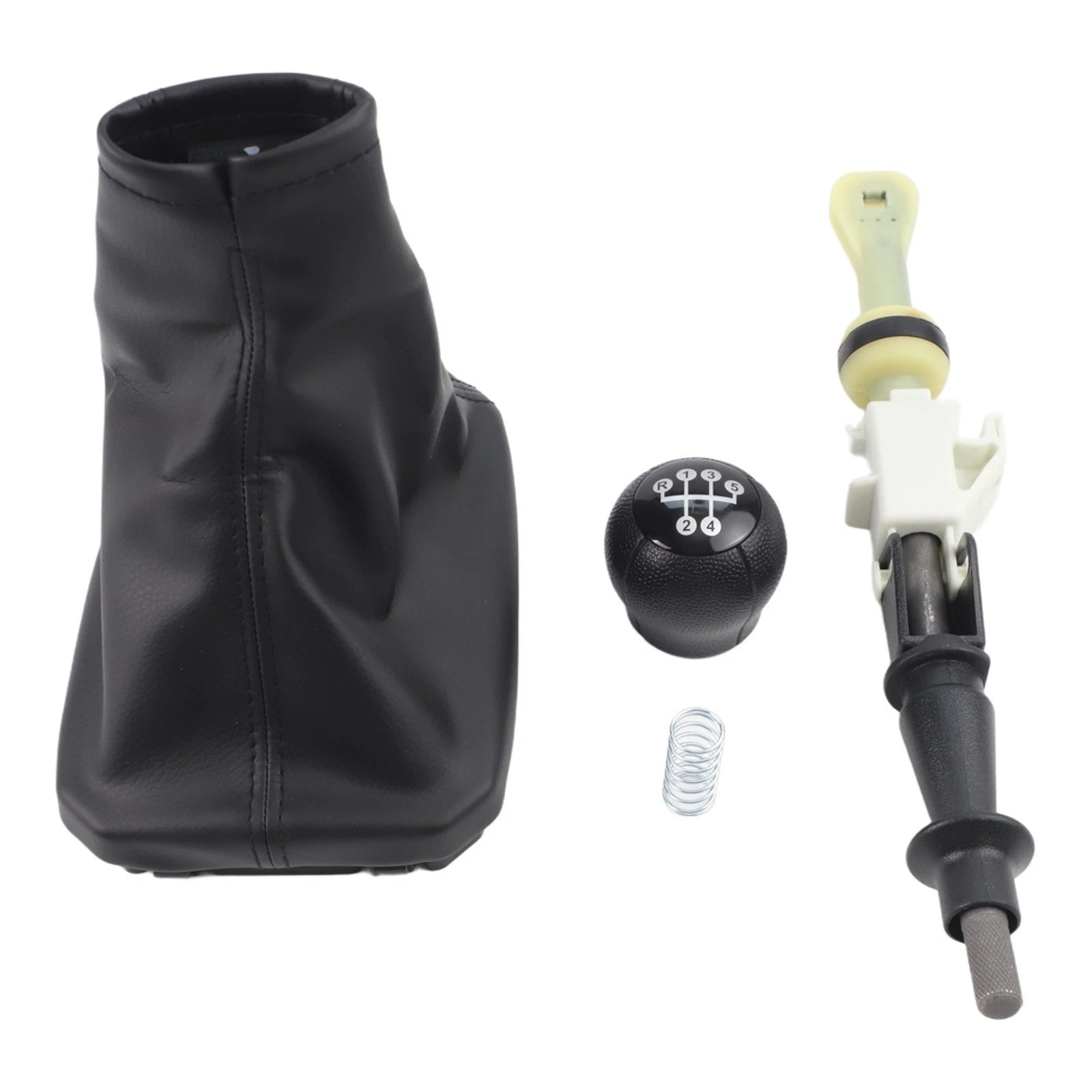 For Opel For Corsa C 5 Speed Gear Lever Leather Shift Knob Easy