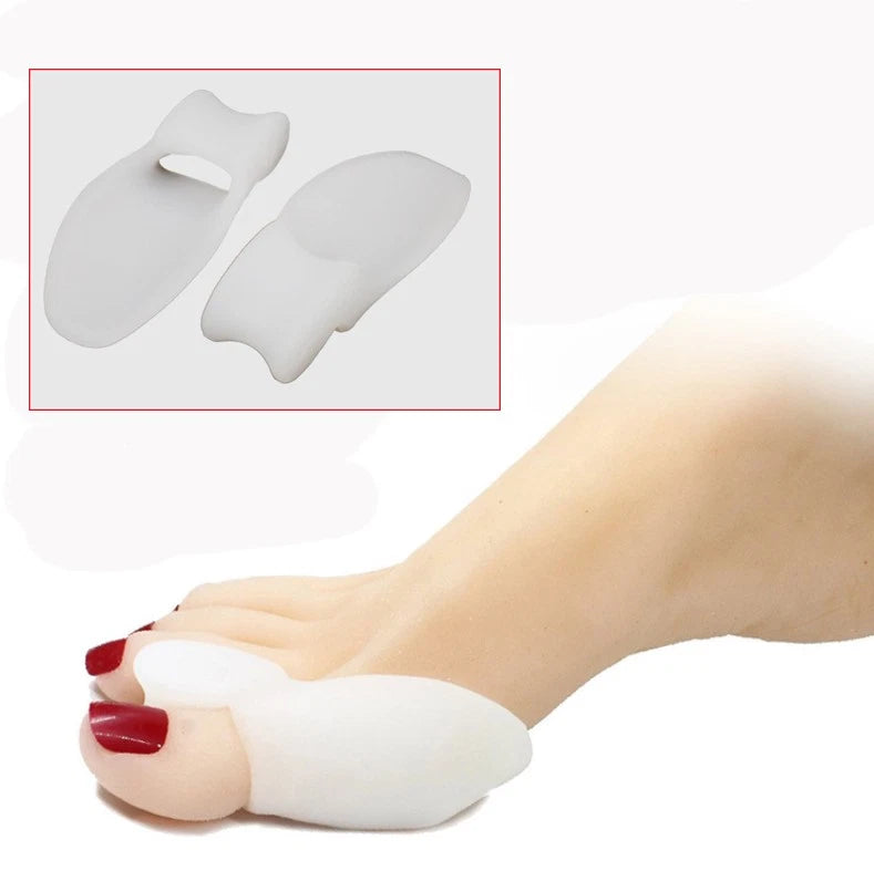 2 Gel Bunion Straightener Corrector Protector Splint Toe Spreader