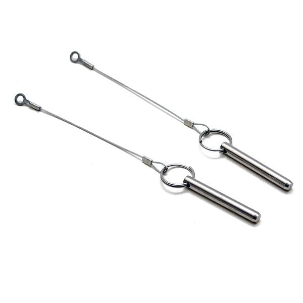 Tracker Boat Cotter Pins with Lanyards 5/16 Inch Pair by Tracker