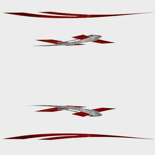 Graphic Decals Larson Senza Red Stickers by Larson