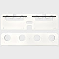 Crest Pontoon Rod Rack Holder Starboard Polar White by Crest