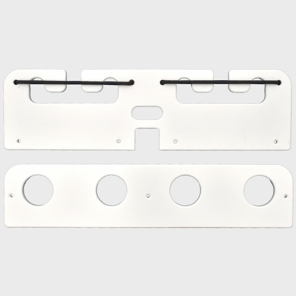 Crest Pontoon Rod Rack Holder Starboard Polar White by Crest