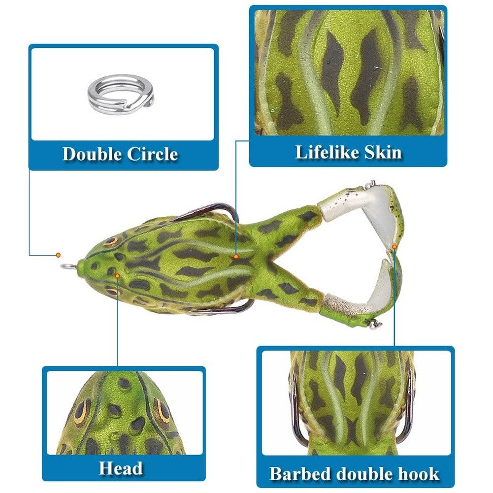 Freshwater Propeller Frog Lure Soft Bait