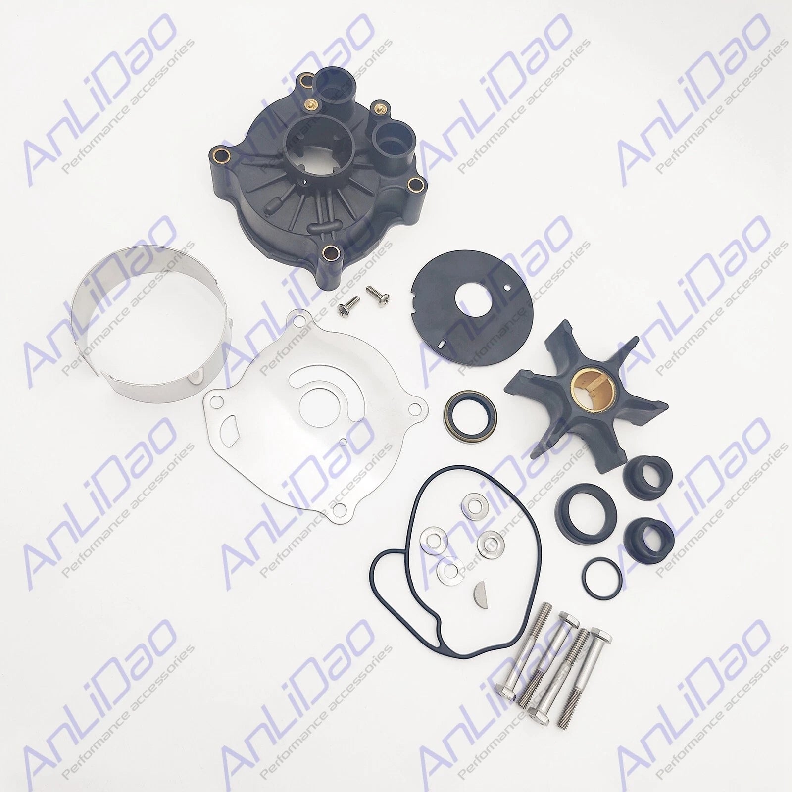 Fit Johnson Evinrude Water Pump Impeller Kit 36mm Center Shaft Hole