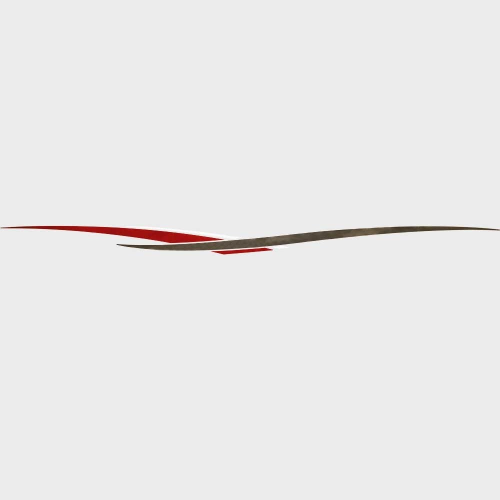 Tracker Boat Graphic Decal 174737 | 172 1/4 x 9 1/2 Inch Red Gray by Tracker