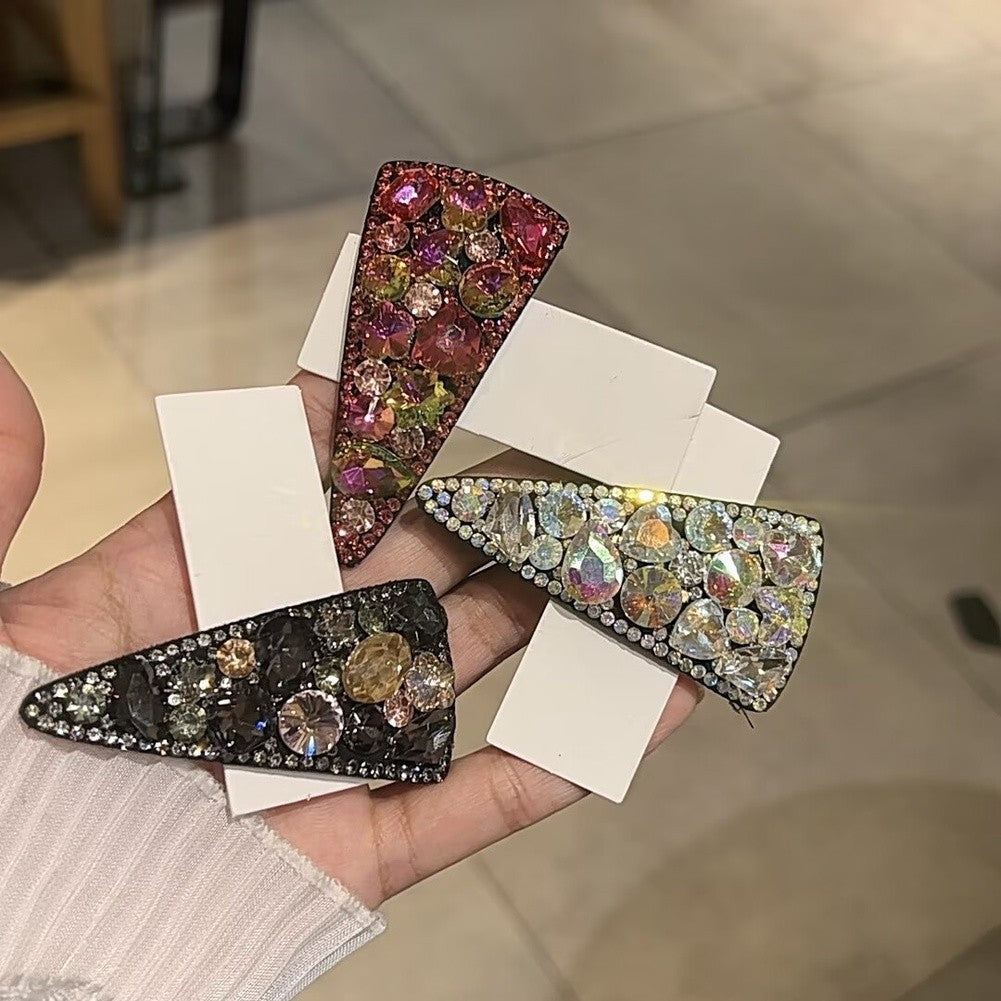 Stylish Triangle Hair Clip with Rhinestone