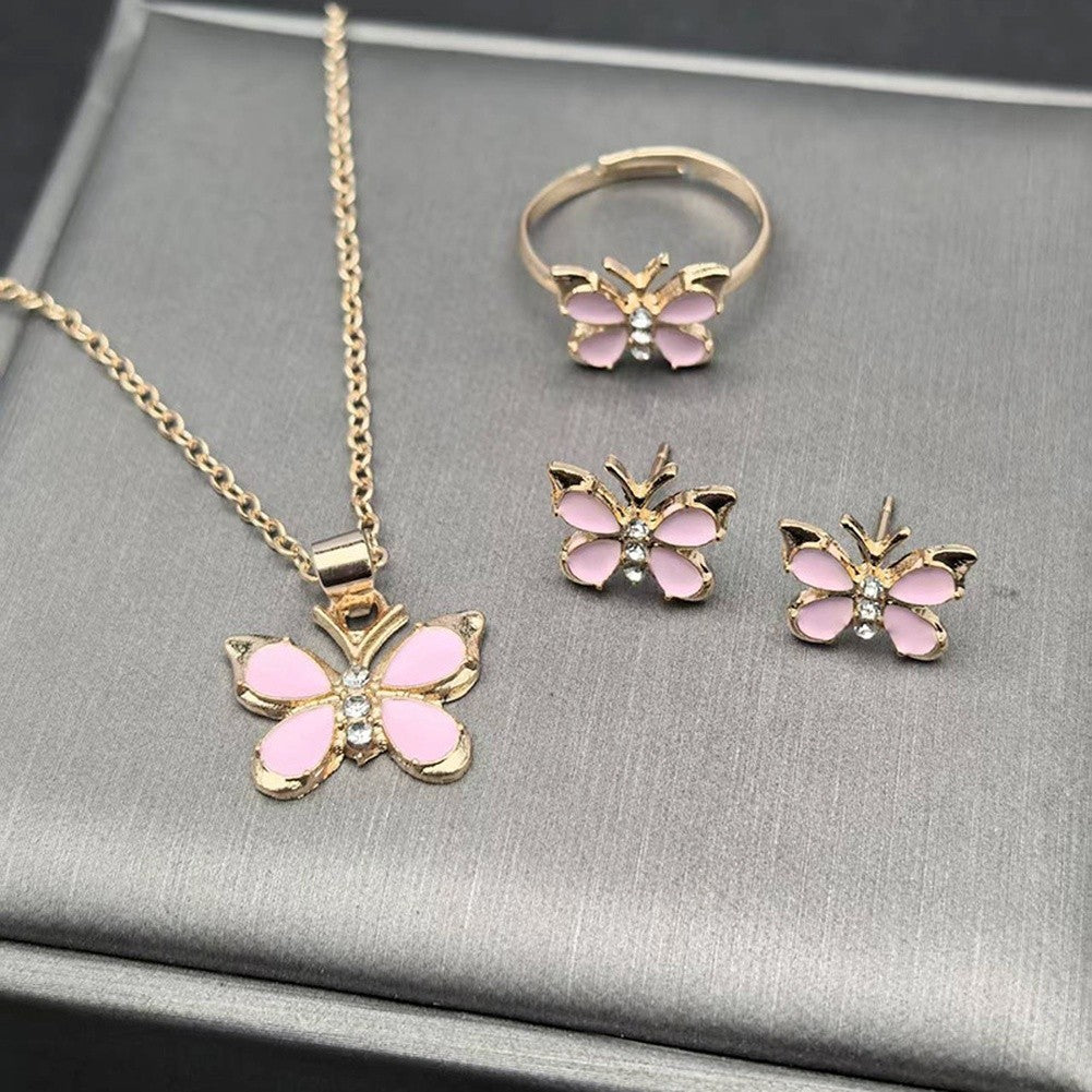 Butterfly Necklace Jewelry Set