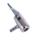 Useful Inflator Pump Adapter Hose Valve Metal Replacement Silver W/