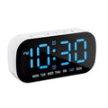 Large White Led Display Electric Digital Alarm Clock With Snooze