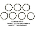 Clutch Friction Plate Set For Kawasaki Zzr 400 (Zx400n2) 1994 (400 Cc)