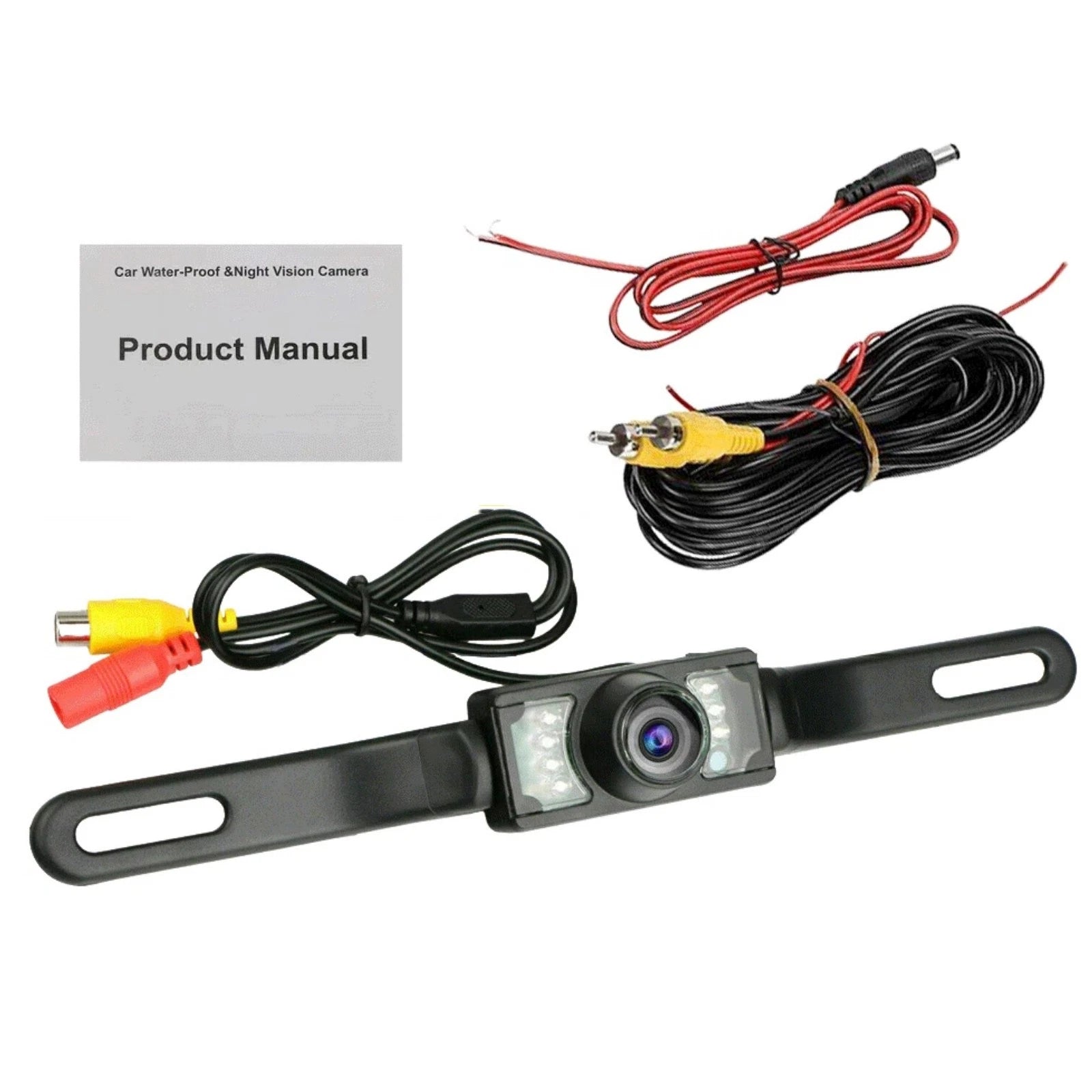 Car Backup Camera System With Trajectory Guide 7 Leds Light Sensor Hd