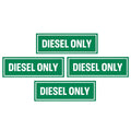 Diesel Only Vinyl Decal Sticker Label Fuel Door Truck Turbo