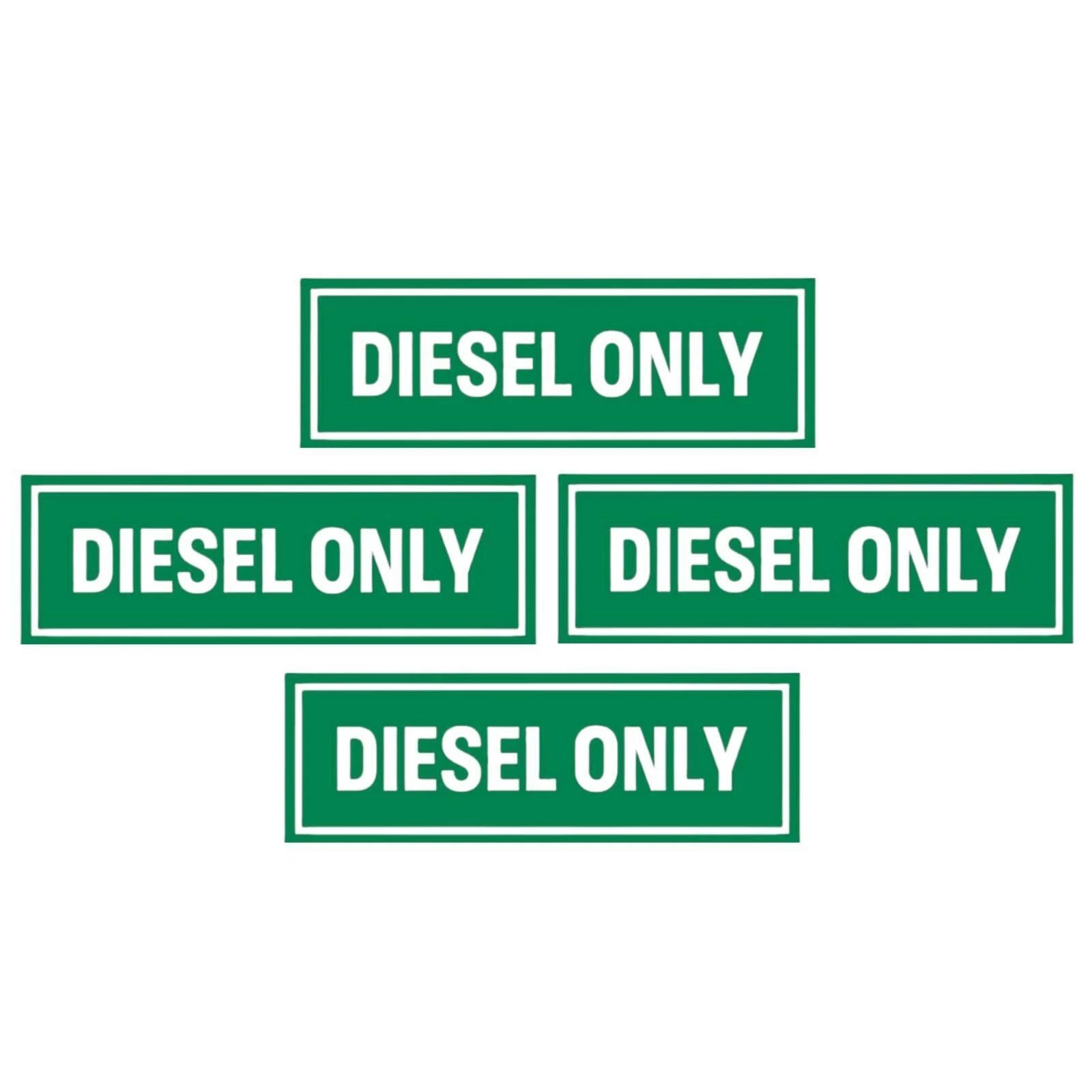 Diesel Only Vinyl Decal Sticker Label Fuel Door Truck Turbo