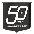 Raised Decal MasterCraft 50th Anniversary Black Silver by MasterCraft
