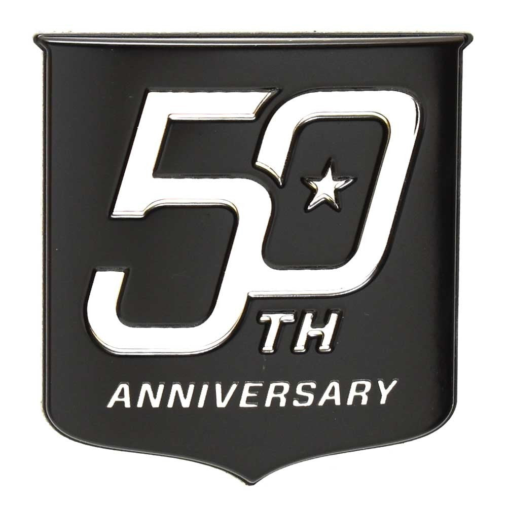 Raised Decal MasterCraft 50th Anniversary Black Silver by MasterCraft