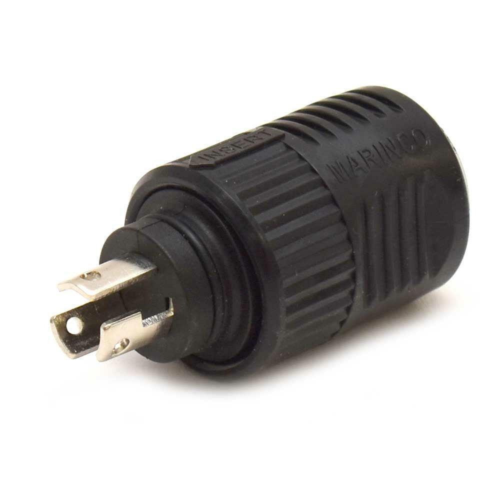 Marinco Boat Trolling Motor Plug 12VBP 12/24/36V 3 Wire Black by Marinco
